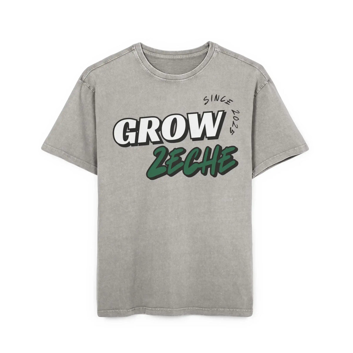 Grow Zeche Community Acid Wash Oversize T-Shirt – Dein Statement für Komfort und Style