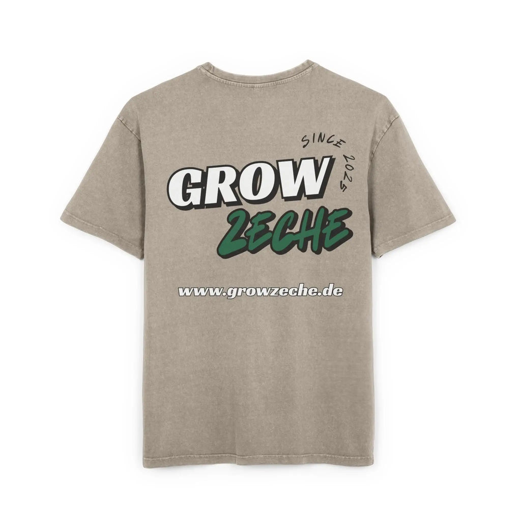 Grow Zeche Community Acid Wash Oversize T-Shirt – Dein Statement für Komfort und Style