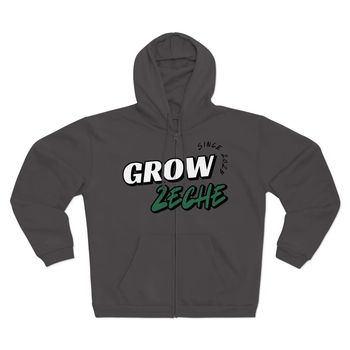 Grow Zeche Community Unisex Kapuzen-Sweatshirt mit Reißverschluss – Dein Wohlfühl-Begleiter für jede Gelegenheit